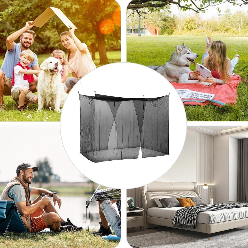 Fly Net - Durable Polyester lnsect Protection Netting, Spacious Adventure Travel Canopy, essentiaI Climber Sleeping Bed Cover, Easy Setup Relaxation Enclosure | for Home Yard Indoor Outdoor Use
