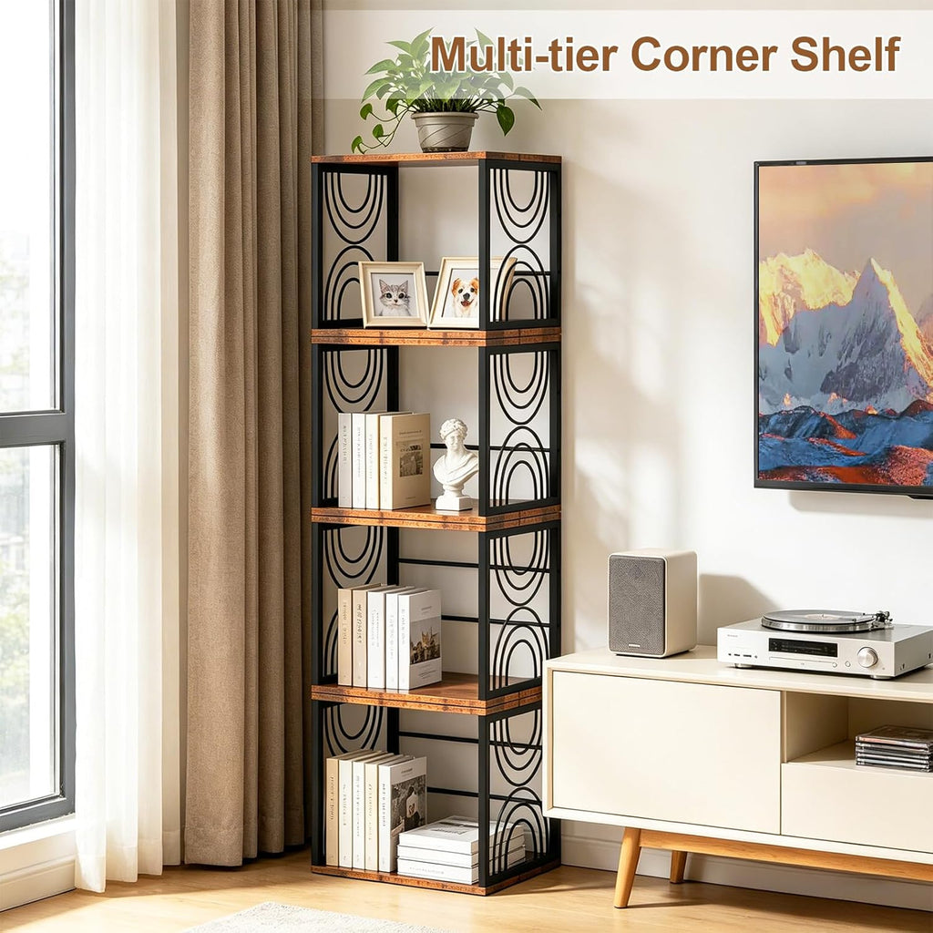 Wood Vinyl Record Storage,DIY Stackable Record Holder,Holds 80-100 LPs,Retro Vinyl Holder, Visualize Album Crate Cube,Top Supports Turntable in Bedroom Living Room Music Corner for 7/10/12In