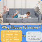 Modular Kids Sofa,Couch for Toddler and Baby Playroom/Bedroom,Perfect Toddler & Baby Couch for Play & Lounging,Ideal for Boys & Girls.New Recommended