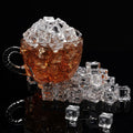 Fake Ice Cubes，100Pcs 15mm Clear Artificial Acrylic Ice Cubes Plastic Faux Icecubes for Fake Bake Vase Fillers Table Decorations Photography Prop