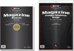 BCW Magazine Bags and Backing Boards Combo - 100 ct | Acid-Free Polypropylene Bags for Current Magazines | 24pt Solid Bleached Sulfate Boards | Archival-Quality Protection for Collectible Magazines
