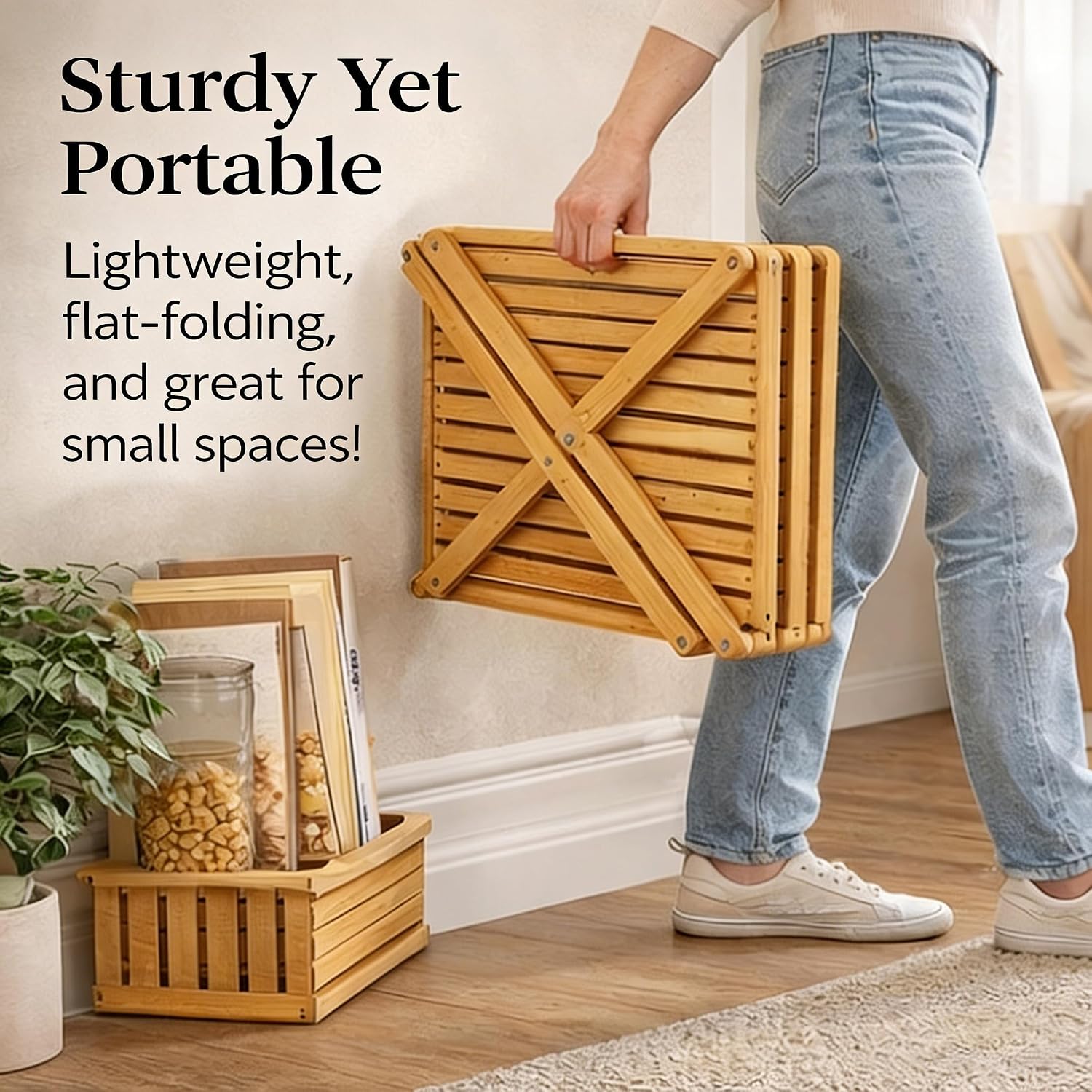 9 Tier Bamboo Shoe Rack, 2-9 Tier Foldable Bamboo Shoe Rack Options, The 9-Tier No-Assembly Vertical Design Bamboo Rack, for Shoes, Books, Vase, Save Space, Easy to Use (2-Tier)