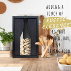 flinelife Wooden Wine Cork Holder, 13x8, Wine Cork Collector Shadow Box - Perfect for Wine Lover Gift