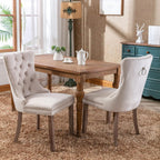 Modern Extendable Dining Table Set for 6, 78.74" Faux Travertine Expandable Table with 6 Beige Velvet Upholstered Chairs, Extendable Dining Room Table Set for 6 for Dinner Party Family Gathering
