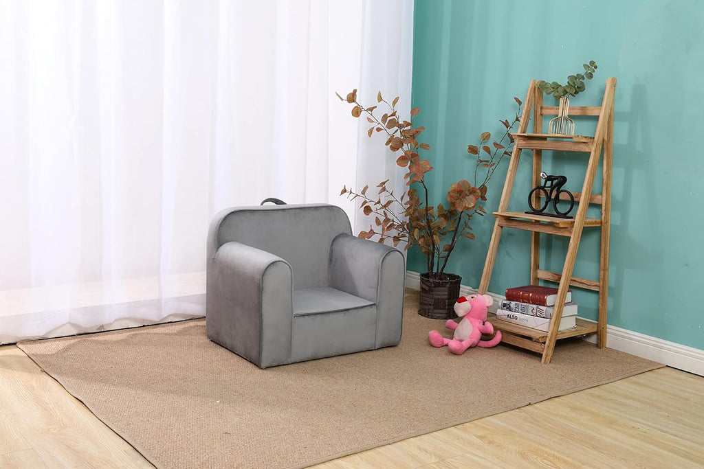 Bonrcea 25.4x18x20.87inch Kids Arm Sofa,Club,Toddler Couch, Upholstered Chair with Arm for Ages 12 Months and Up