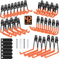 Heavy Duty Wall Mount Garage Hooks, 42-Pack | Hanging Storage for Bikes, Ladders, Hoses, Ropes, Garden Tools - For Warehouse, Workshop, Shed, Shop, Yard