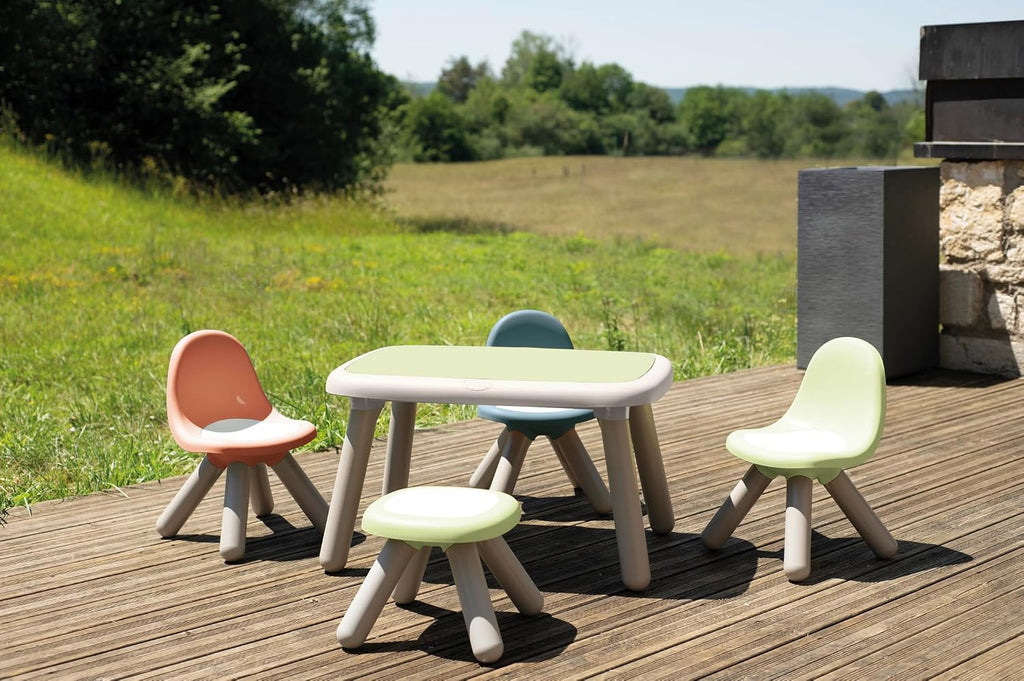 Smoby Life - Children's chair in green - Indoor and outdoor use - Anti-UV coating - Recycled material - From 18 months - Made in France
