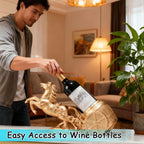 Horse Wine Bottle Holder,Decorative Wine Bottle Display,17.3x8.6x5.5in,Gold | Resin Sculpture Wine Racks Figurines for Kitchen/Cellar/Bar Decor Organizer,Year of the Horse 2026 Gifts for Housewarming