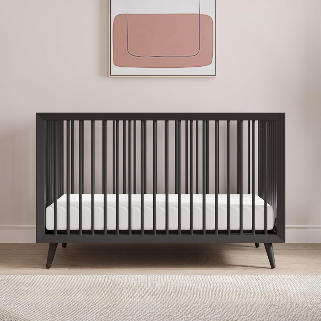 Child Craft Cranbrook 3-Piece Nursery Set, Includes 4-in-1 Convertible Crib, Dresser and Chest, Crib Grows with Your Baby (Ebony)