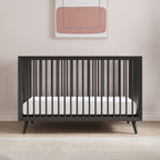 Child Craft Cranbrook 3-Piece Nursery Set, Includes 4-in-1 Convertible Crib, Dresser and Chest, Crib Grows with Your Baby (Ebony)