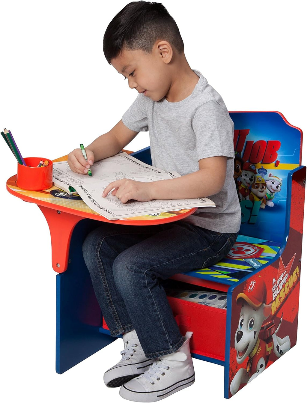 Delta Children Chair Desk with Storage Bin, Nick Jr. PAW Patrol