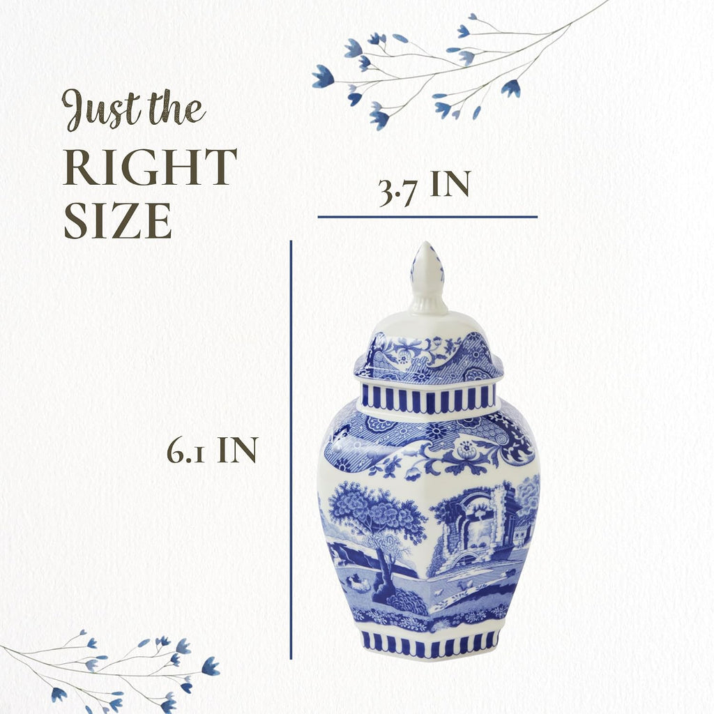 Spode Blue Italian 5.7" Vase
