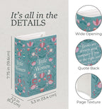 Steel Mill & Co Original Large Book-Shaped Decorative Vase, Ceramic Vases for Home Decor, Cute Bookshelf Decor, Unique Vase for Book Lovers, Little Women