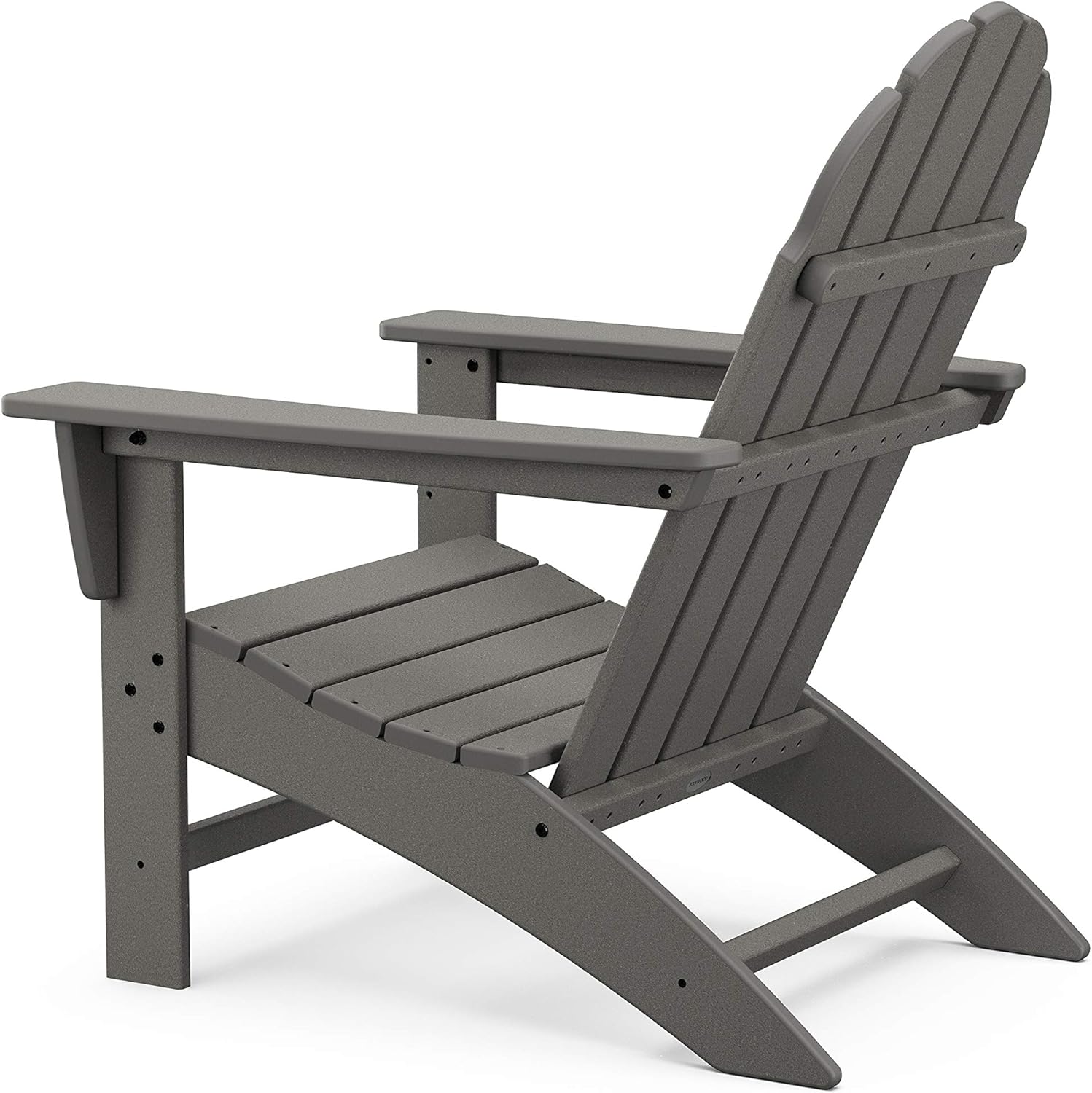 Polywood Vineyard Adirondack Chair, White