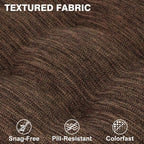 Shinnwa Dining Chair Cushions Set of 6, Dual-Layer Memory Foam Kitchen Chair Cushions, Patented Design Seat Pads with Ties, 16.5 x 16.5 x 3.5in, 6 Pack, Dark Brown
