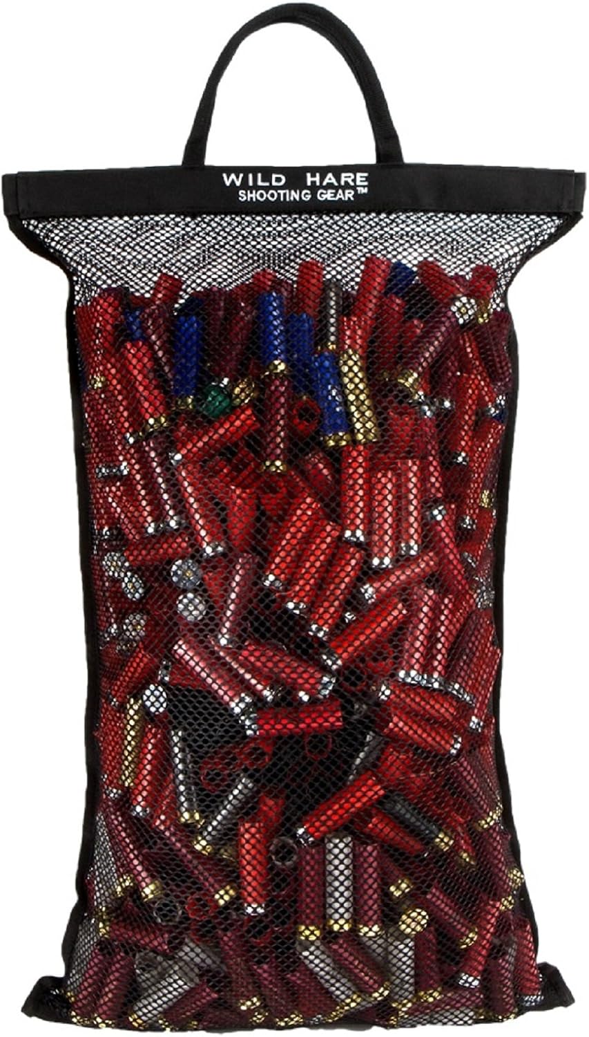 Wild Hare Shooting Gear Peregrine Mesh Hull Hamper, Holds 1000, Black, 18" x 31" (WH-311S-BK-1000)