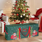 9 Ft Christmas Tree Storage Bag, Waterproof Heavy Duty Oxford, Extra Large Xmas Tree Storage Bag with Handles and Sleek Zipper for Christmas Ornaments Wreath, Green