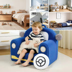 OUOZZZ Kids Chair, Toddler Chairs Comfy 2-6 Years Old Boys | Soft Sherpa Foam, With Cushion, Handle, Book Pocket, Lightweight Playroom Furniture