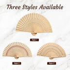 10-100 Pcs Personalized Wedding Fans for Guests, Custom Wooden Folding Hand Fan Bulk, Engraved Name Date Wedding Favors, Personalized Hand Fans for Wedding Bridal Shower Baby Shower Party