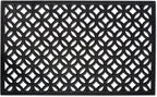 DII Rubber Doormats Collection All Weather, 18x30, Lattice