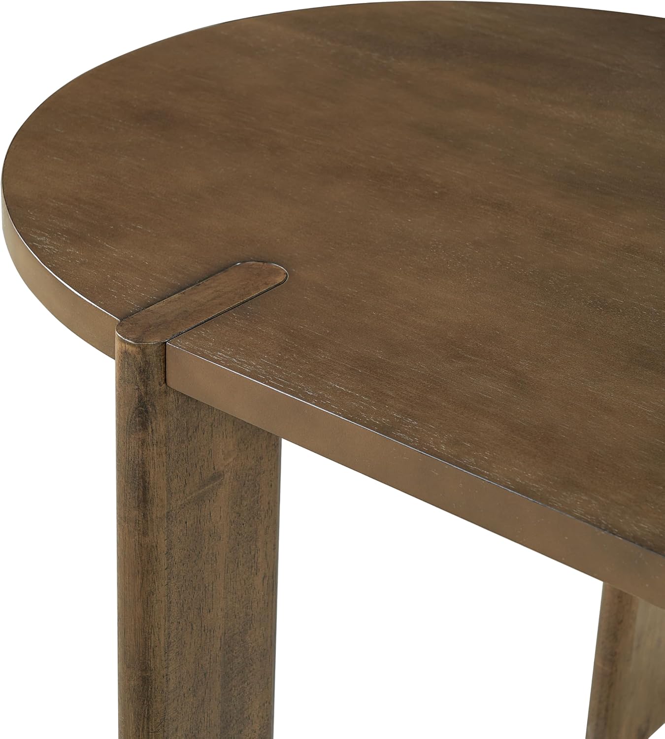 Christopher Knight Home Gernang Modern Minimalist Wooden Indoor Dining Table, Oval Top Dining Room Table for 6, Rubberwood Kitchen Table, for Family Gatherings/Restaurant, Walnut