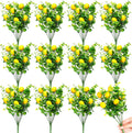 Tigeen 12 Pack Lemon for Decoration Fake Lemon Branches Artificial Vivid Yellow Faux Lemons Tables Centerpiece for Kitchen Stem Fruits for Home Spring Summer Decor