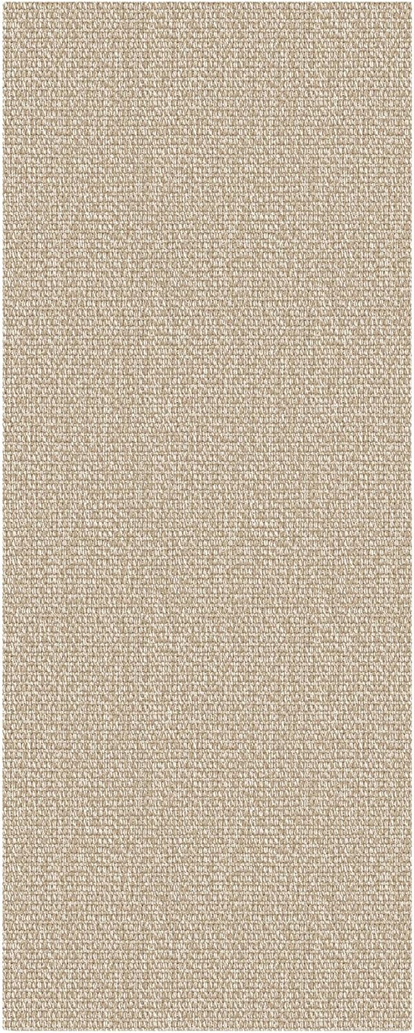 EARTHALL Washable Runner Rug 2x6 Ft Non Slip Runners for Hallways Cotton Rubber Backed Kitchen Runner Braided Indoor Floor Carpet Runners for Entryway, Hallway, Kitchen, Bedroom, Send/Beige