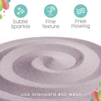 Iris Unity Sand, 1 LB (16 oz), Pastel Purple Colored Sand for Weddings, Vase Filler, Home Décor, Crafts, Terrariums, and More