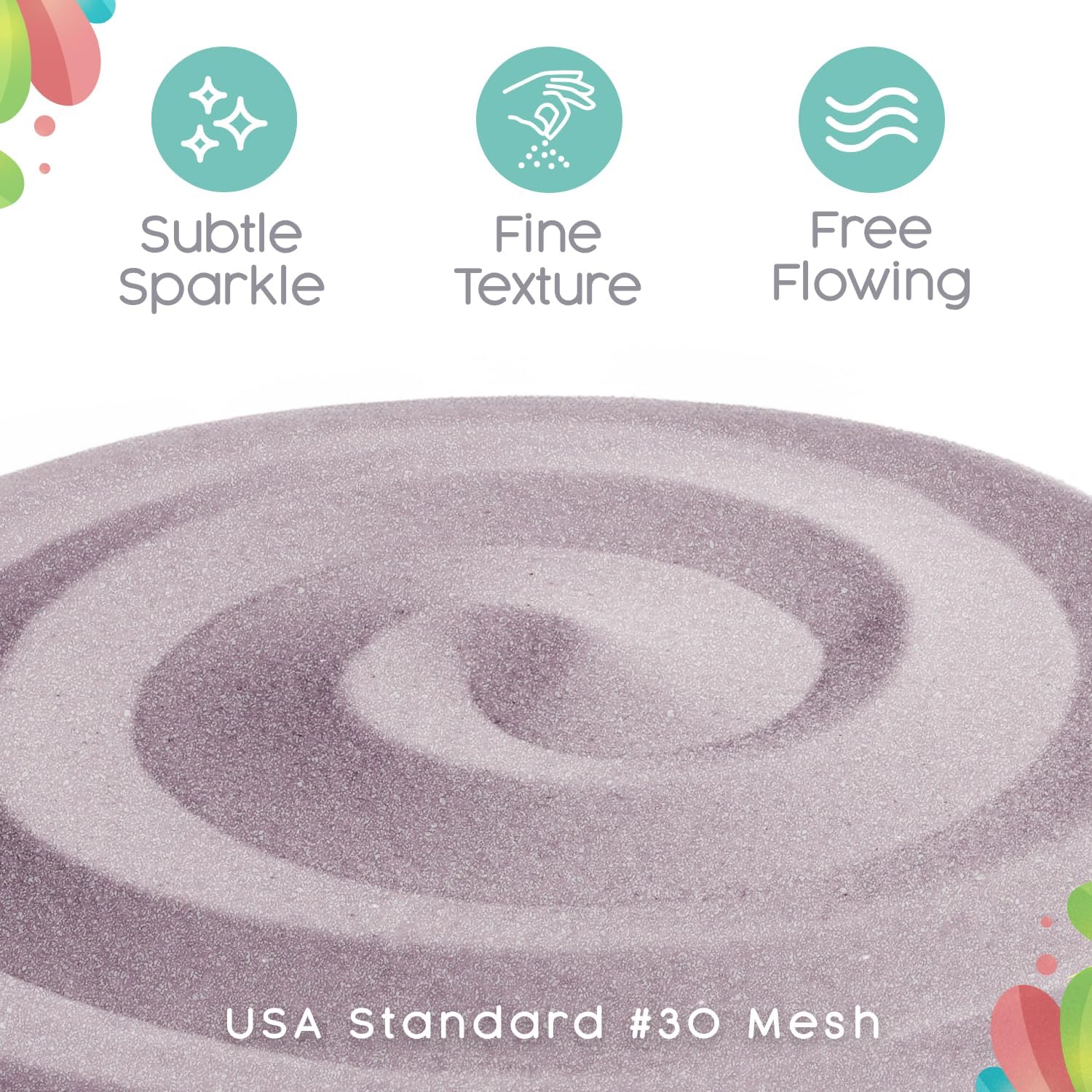 Iris Unity Sand, 1 LB (16 oz), Pastel Purple Colored Sand for Weddings, Vase Filler, Home Décor, Crafts, Terrariums, and More