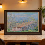 SESAG Claude Monet Art Print Gardener S House at Antibes Prints Posters Canvas Deco Paintings Vintage Wall Art For Living Room Bedroom Office Hanging Frame 8" L X 12" W
