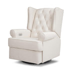Namesake Harbour Electronic Recliner and Swivel Glider with USB Port in Performance Cream Eco-Weave, Water Repellent & Stain Resistant, Greenguard Gold & CertiPUR-US Certified
