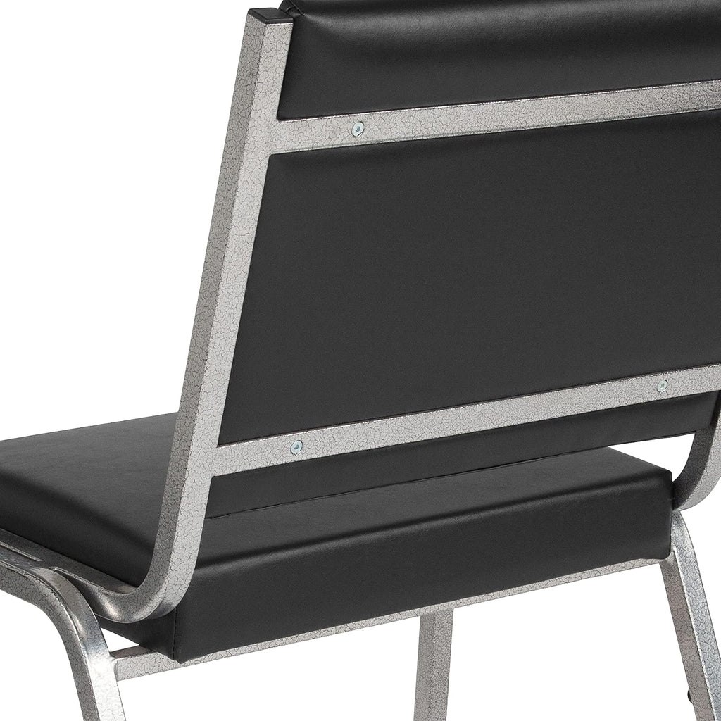 BizChair 950 lb. Rated Black Antimicrobial Vinyl Bariatric Medical Reception Chair