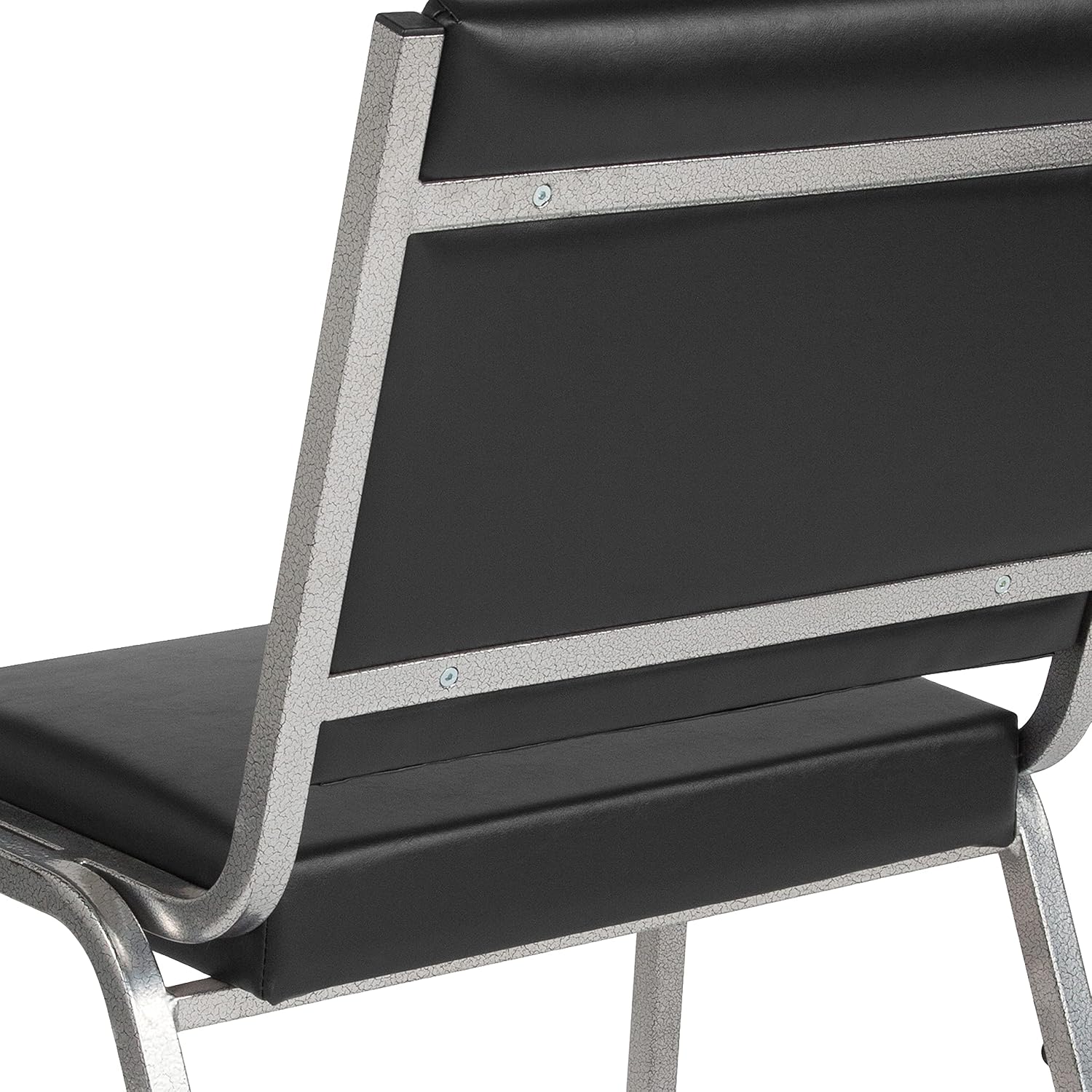 BizChair 950 lb. Rated Black Antimicrobial Vinyl Bariatric Medical Reception Chair