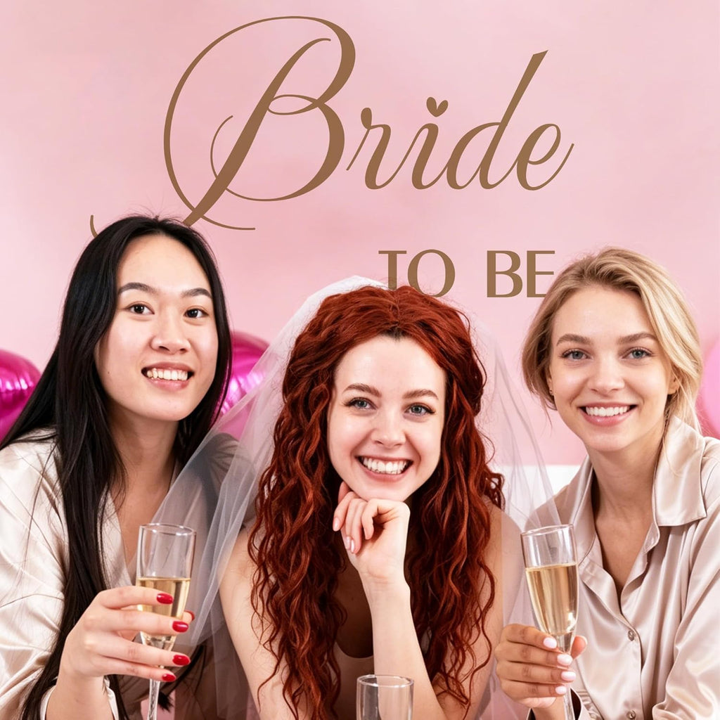 Bride to Be Decal, Bridal Shower Balloon Arch Backdrop Decor for Wedding, Engagement Party Decoration (Bride to Be Sign)