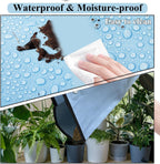 59" x 39" Extra Large Plant Repotting Mat, Foldable Gardening Mat for Indoor, Transplanting Houseplants, Pot Out, Mix Soil and Mess Control, Gardening Gifts for Women Men Plant Lover(Blue)