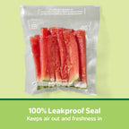 FoodSaver Pint Pre-Cut Vacuum Seal Bags, Easy Use Vacuum Storage Bags, Align to Seal and Tear to Open Vacuum Sealer Storage Bags, 108 Pack