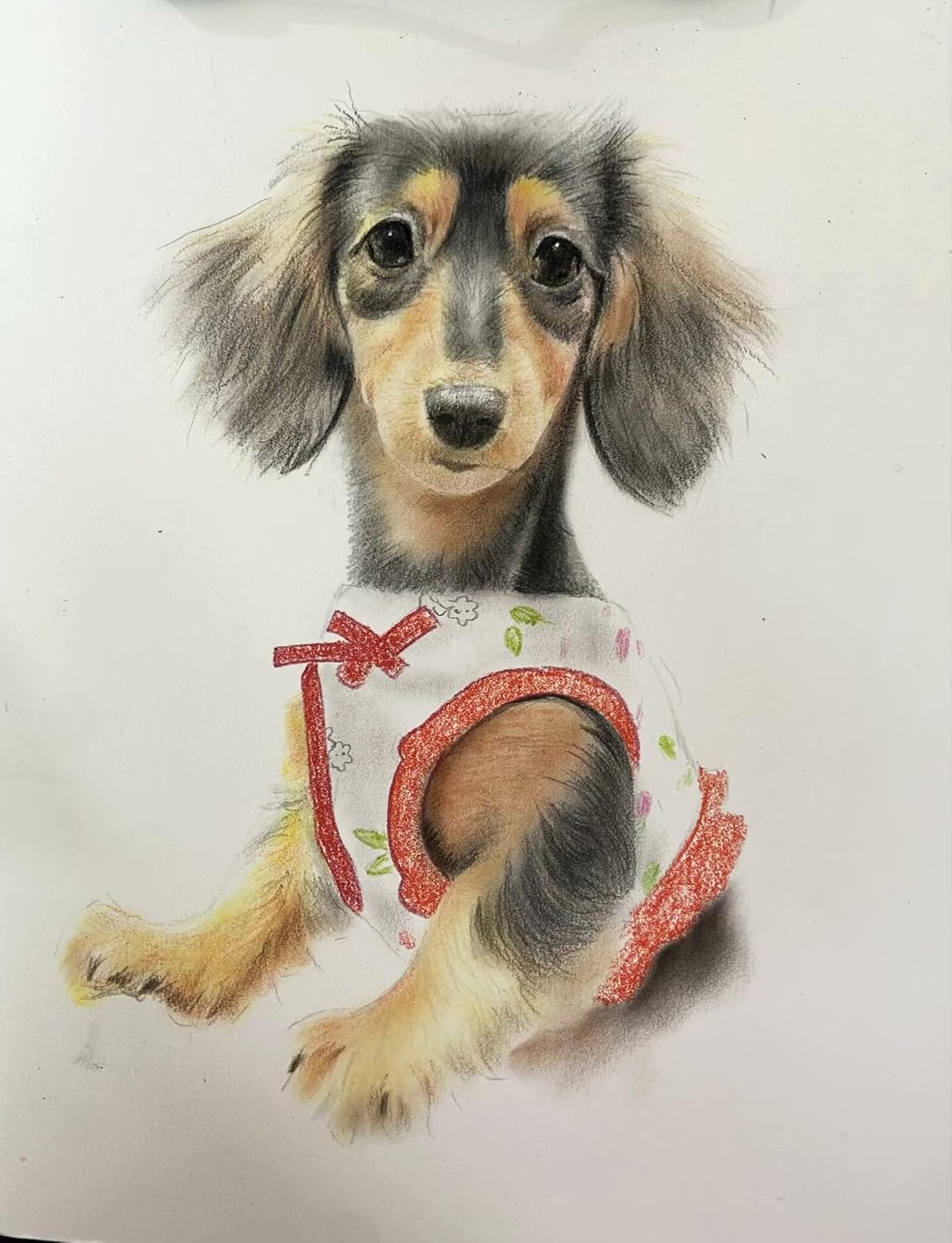Custom Pencil Sketch Portrait from Photo Personalized Hand Drawn Realistic Art Pet Portrait Original Oil Painting Family Couple Gift for Wedding Anniversary Birthday (10X12in 1people)