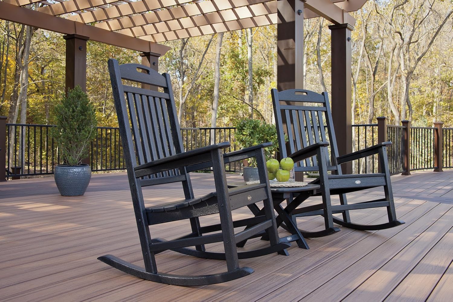 Trex Outdoor Furniture by Polywood TXR100TH Yacht Club Rocking Chair Rocker, Tree House