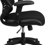 Flash Furniture Kale High Back Designer Black Mesh Executive Swivel Ergonomic Office Chair with Adjustable Arms