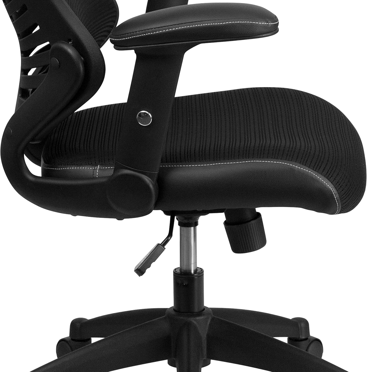Flash Furniture Kale High Back Designer Black Mesh Executive Swivel Ergonomic Office Chair with Adjustable Arms