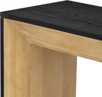 Fireplace Console Table for Living Room: 65-Inch Elegant Entryway Table - 220 lbs Weight Capacity with Wood Veneer Top for Hallway & Foyer Decor
