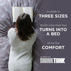 CordaRoy's Faux Fur Bean Bag Chair, Convertible Chair Folds from Bean Bag to Lounger, As Seen on Shark Tank, Cow Pattern - King Size