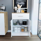 Oxford Pantry Cabinet, Kitchen Storage Solution for Utensils, Food & Dishes - Wall Storage, Adjustable Shelves, Compact Design