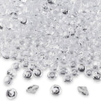 Super Z Outlet Diamond Table Confetti, Vase Filler, Party Decorations for Weddings, Bridal Shower, Birthdays, Home, and more. 2000 Pack of 1 Carat 6.5mm Jewels (Clear)