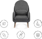 Delta Children Rocker Ella, Stone Grey