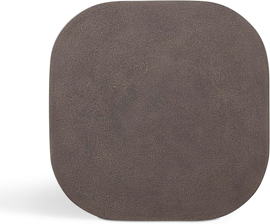 Tov Furniture Suraya Dark Umber Concrete Side Table