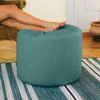 Jaxx Spring Indoor/Outdoor Bean Bag Pouf Ottoman, Sunbrella Breeze