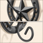 Cowboy Hat Holder for Wall 2 Pack Metal Iron Cowboy Hat Rack Western Hat Hanger Horseshoe Hooks Storage Cowboy Hat Organizer Display Closet Living Room Western Gifts Wall Decor Black