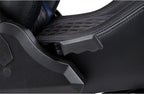 RS Gaming™ Davanti Vegan Leather High-Back Gaming Office Chair, Black/Blue, BIFMA Compliant