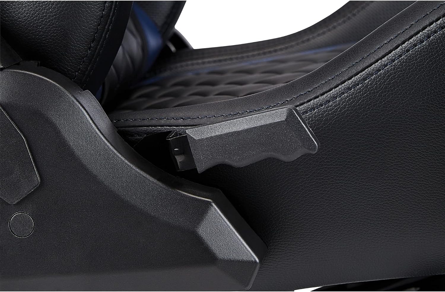 RS Gaming™ Davanti Vegan Leather High-Back Gaming Office Chair, Black/Blue, BIFMA Compliant